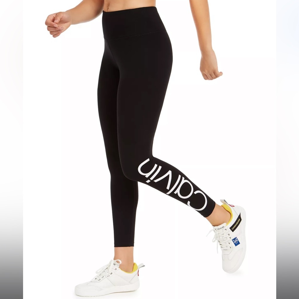 NWT Calvin Klein Performance High Waisted Black Leggings